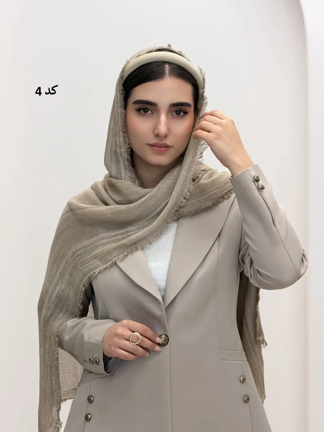 6889-شال کنفی لالیک